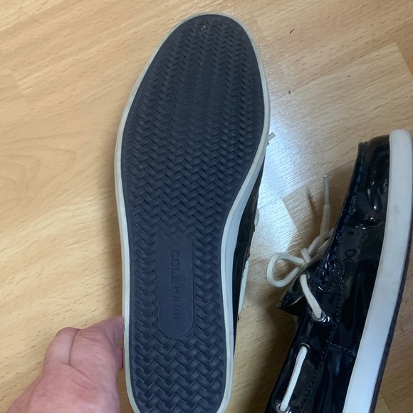 Cole Haan Navy Blue and White Loafers - Picture 6 of 7